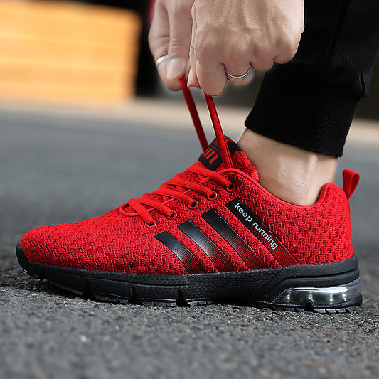 Best selling couple sports shoes breathable mesh outdoor men and women running shoes